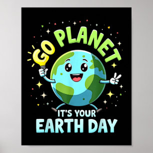 "niedlich Go Planet - Dein Earth Day 2025" Lehrerj Poster