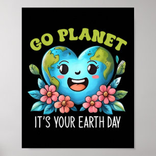 "niedlich Go Planet - Dein Earth Day 2025" Lehrerj Poster