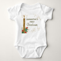 Niedlich Gold Glitzer Candle Blätter Erste Weihnac