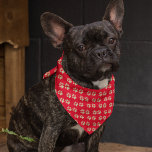 Niedlich Gold Glitzer Paw Prints Red Pet Halstuch<br><div class="desc">Dieses hübsche Bandana für Haustiere verfügt über ein niedliches Imitat,  das auf einem roten Hintergrund mit einem vergoldeten Glitzer gedruckt wird. Ein ausgezeichnetes Weihnachts- oder Feiertagsgeschenk für Ihr Haustier!</div>
