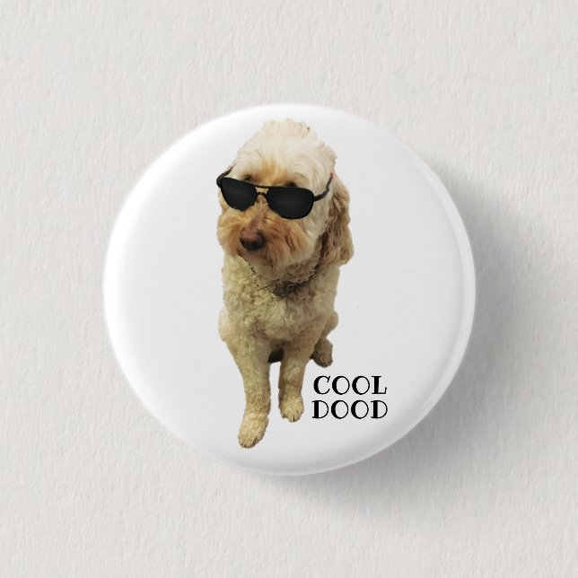Niedlich Golden Doodle, Cool Button (Vorderseite)