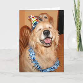 Niedlich Golden Retriever Birthday Wünsche Karte