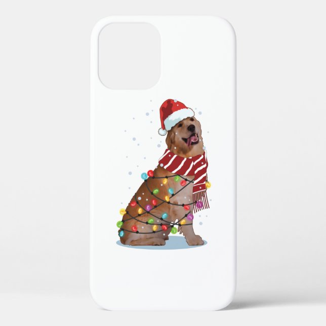 Niedlich Golden Retriever Dog Funny Xmas Weihnacht Case-Mate iPhone Hülle (Rückseite)