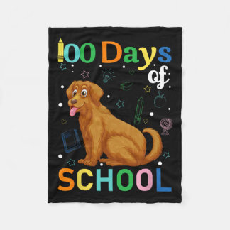 Niedlich Golden Retriever Dog Lovers Student 100.  Fleecedecke
