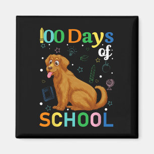 Niedlich Golden Retriever Dog Lovers Student 100. Magnet