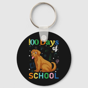 Niedlich Golden Retriever Dog Lovers Student 100.  Schlüsselanhänger