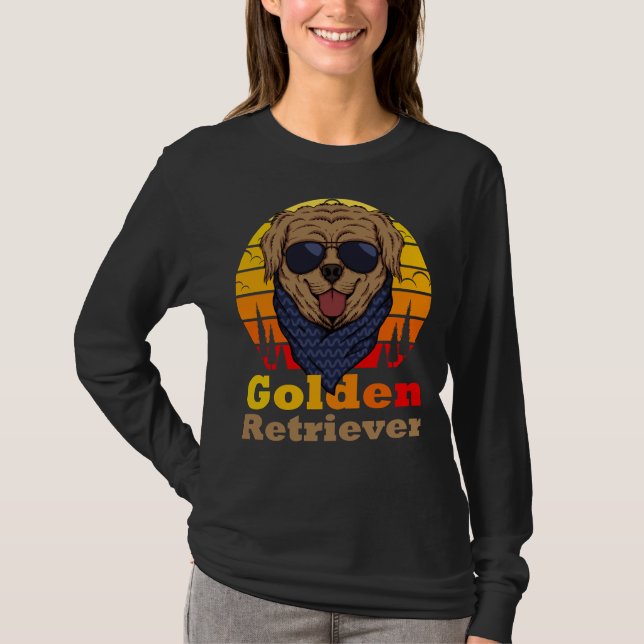 Niedlich Golden Retriever Funny T-Shirt (Vorderseite)