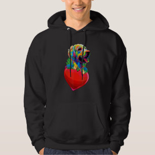 Niedlich Golden Retriever Herzchen Hund Liebhaber  Hoodie