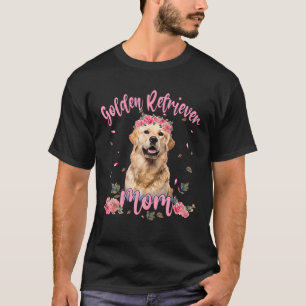 Niedlich Golden Retriever Mama Blume Hund Lover Fr T-Shirt