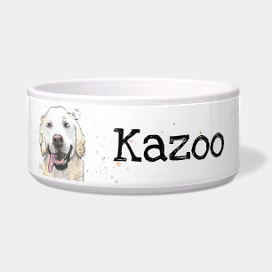 Niedlich Golden Retriever personalisiert Hundekuge Napf