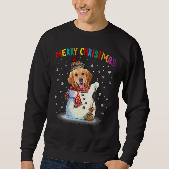 Niedlich Golden Retriever Sweatshirt (Vorderseite)