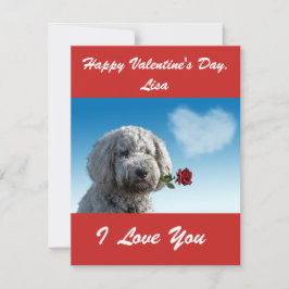 NIEDLICH GOLDENDOODLE CUSTOM VALENTINE FEIERTAGSKARTE