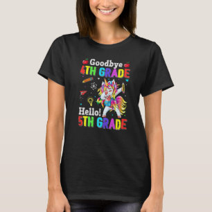 Niedlich Goodbye 4. Klasse Hallo 5. Grade Dabbing T-Shirt