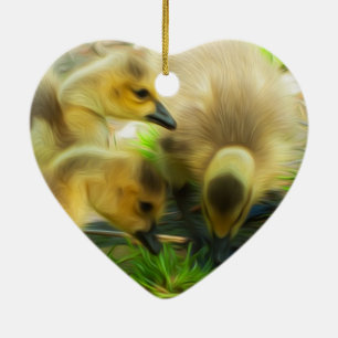Niedlich Gosling Keramik Ornament