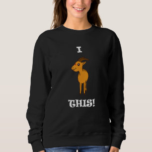 Niedlich Got ich diese schöne Pygmäen Ziege Positi Sweatshirt