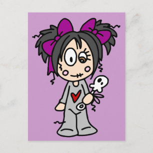 Niedlich Goth Baby Postkarte