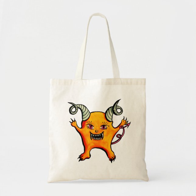 Niedlich Goth Demon-Zeichen Tragetasche (Vorne)