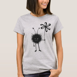 Niedlich Goth Evil Blume Bug T-Shirt