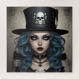 Niedlich Goth Girl in Top Hat