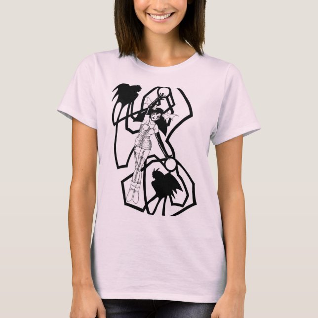 Niedlich Goth Girl T-Shirt (Vorderseite)