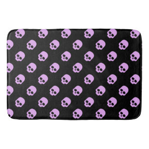 Niedlich Goth Pink Skulls Badematte
