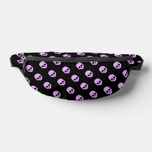 Niedlich Goth Pink Skulls Bauchtasche (Ablage )