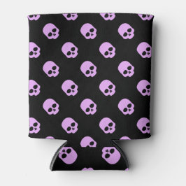 Niedlich Goth Pink Skulls Dosenkühler