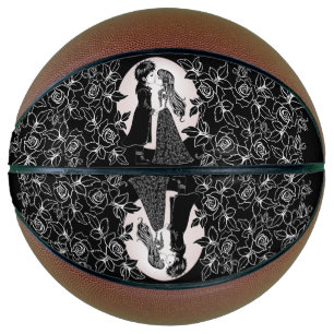 Niedlich gotische Emo Kids Kiss Valentinstag Basketball