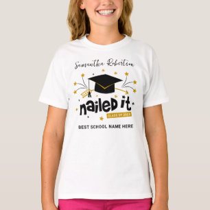 Niedlich Grad 2023 Nails Es Personalisierter Absch T-Shirt