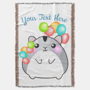 Niedlich Gray Kawaii Hamster Decke