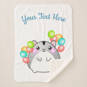 Niedlich Gray Kawaii Hamster Sherpadecke