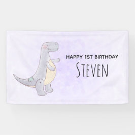 Niedlich Gray Tyrannosaurus Rex Dinosaur Toy Gebur Banner