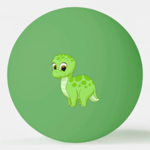 Niedlich Green Baby Brontosaurus Dinosaurier Tischtennisball