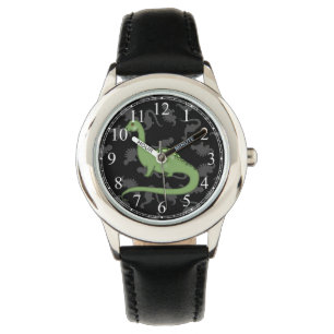 Niedlich Green Dinosaurier Armbanduhr