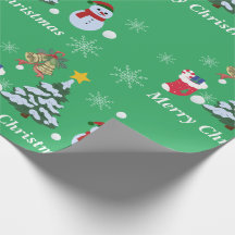 Niedlich Green Frory Christmas Snowman Weihnachtsb