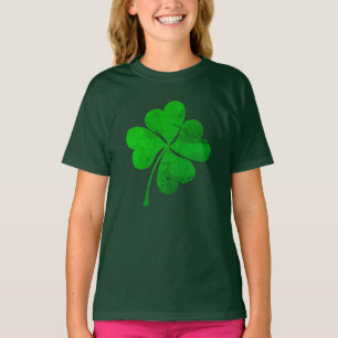 Niedlich Green Lucky 4 Blätter Clover St. Patrick T-Shirt