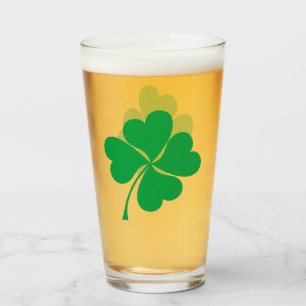 Niedlich Green Lucky 4 Blätter Herz Clover Kleebla Glas