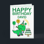 Niedlich Green T-Rex Dinosaur Grandson 1. Geburtst Karte<br><div class="desc">Niedlich Green T-Rex Dinosaurier Grandson 1. Geburtstag, dieses Design ist für jeden, der etwas Schönes für einen kleinen Jungen sucht an seinem 1. Geburtstag. Wenn Sie sich für die Einladung zum 1. Geburtstag, besonders für Ihren Enkel, interessieren, ist diese Einladung genau das Richtige für Sie. Das Design besteht aus einem...</div>