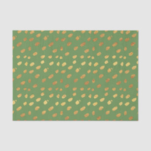 Niedlich Green und Gold Seidenpapier