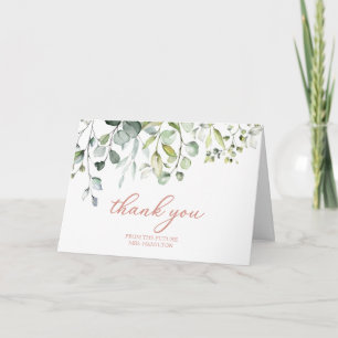 Niedlich Greenery Eucalyptus Brautparty Vielen Dan Karte