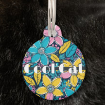 Niedlich Groovy Retro Hippie Farbige Coole Katze