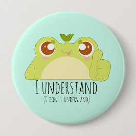 Niedlich Grüner Frosch verstehen Button