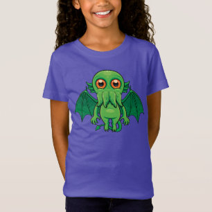 Niedlich grünes Cthulhu-Monster T-Shirt