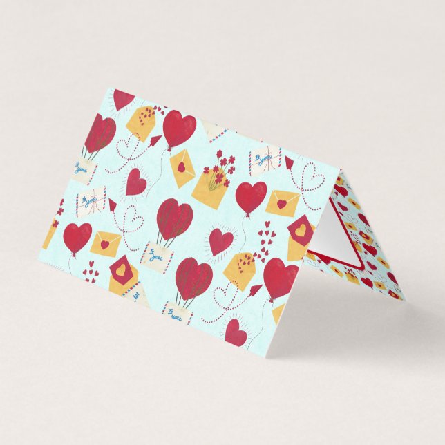 Niedlich Grungy Hübsch Valentines Liebe Brief (Vorderseite)