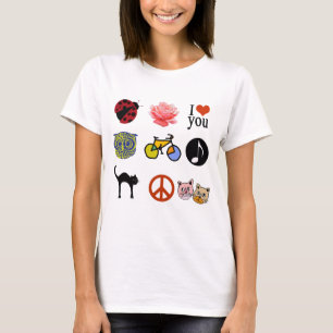 niedlich gruppiertes Mädchen/Mädchen T-Shirt
