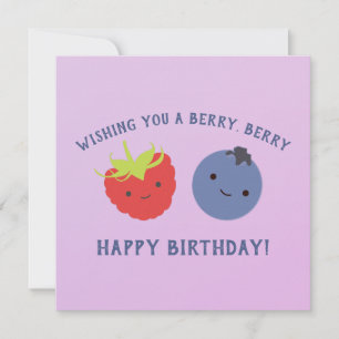 Niedlich haben ein Berry Happy Geburtstag Kawaii B Karte