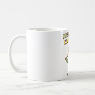 Niedlich haben einen Jolly Christmas Elf Doodle Kaffeetasse