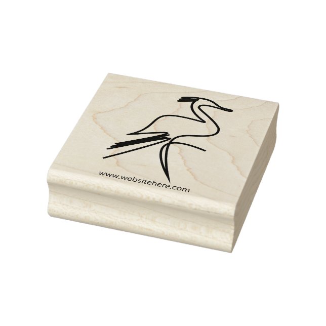 Niedlich Hair Crane Bird Gummistempel (Stempel)