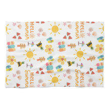 Niedlich Hallo Sommer Nahtloses Muster