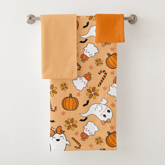 Niedlich Halloween Badhandtuch Set (Insitu)